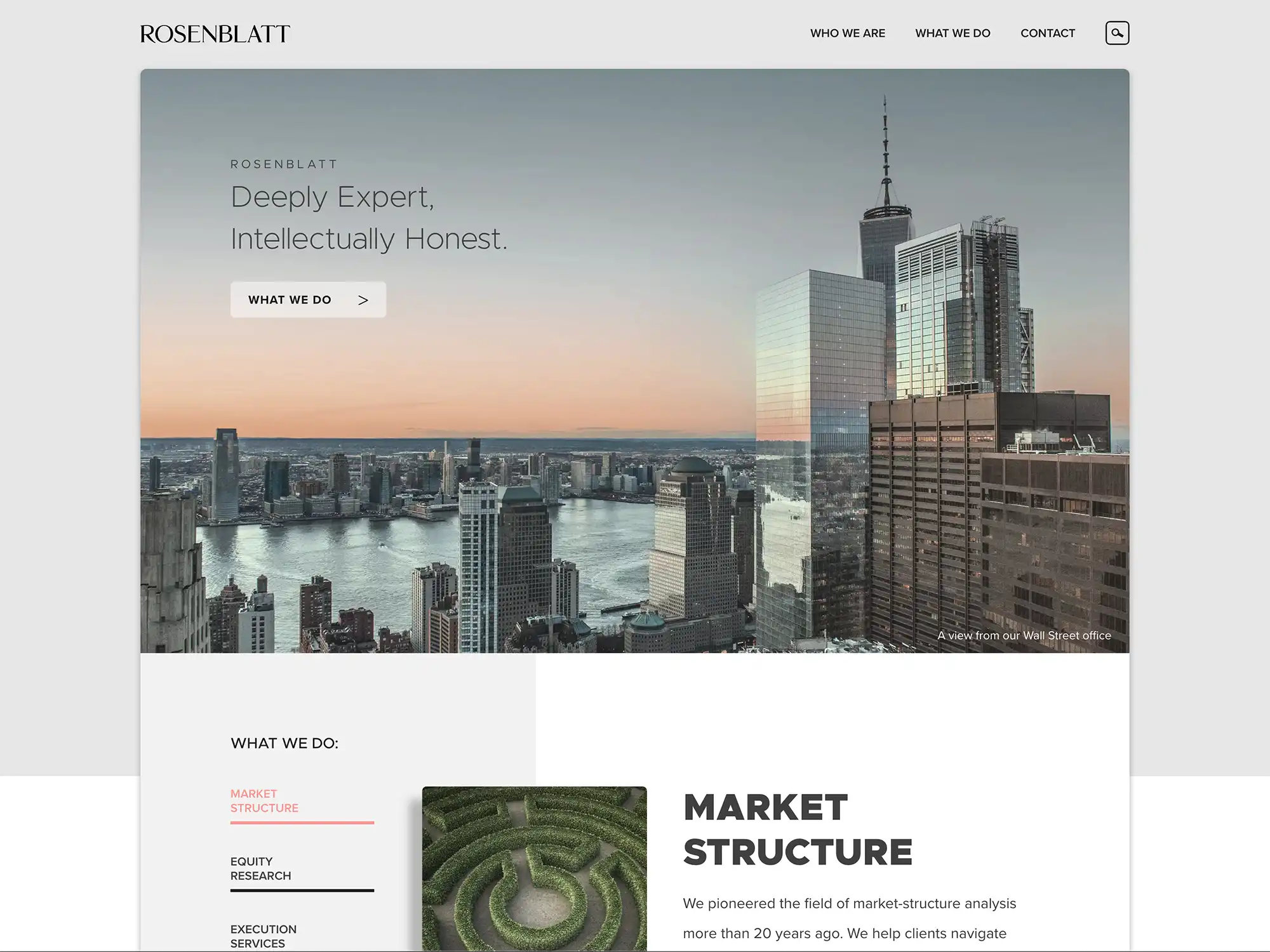 rosenblatt website home page screenshot